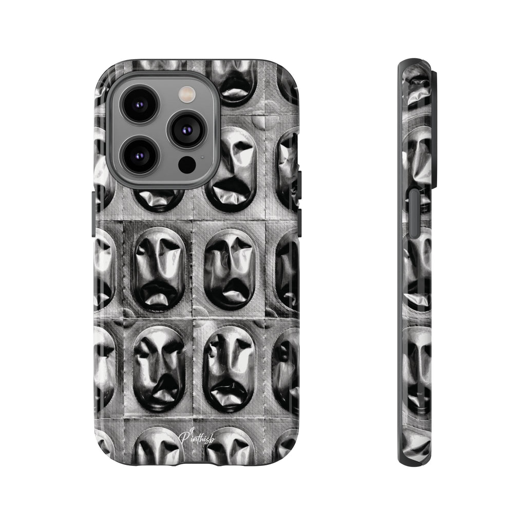 Metallic Mask Grid Tough Case