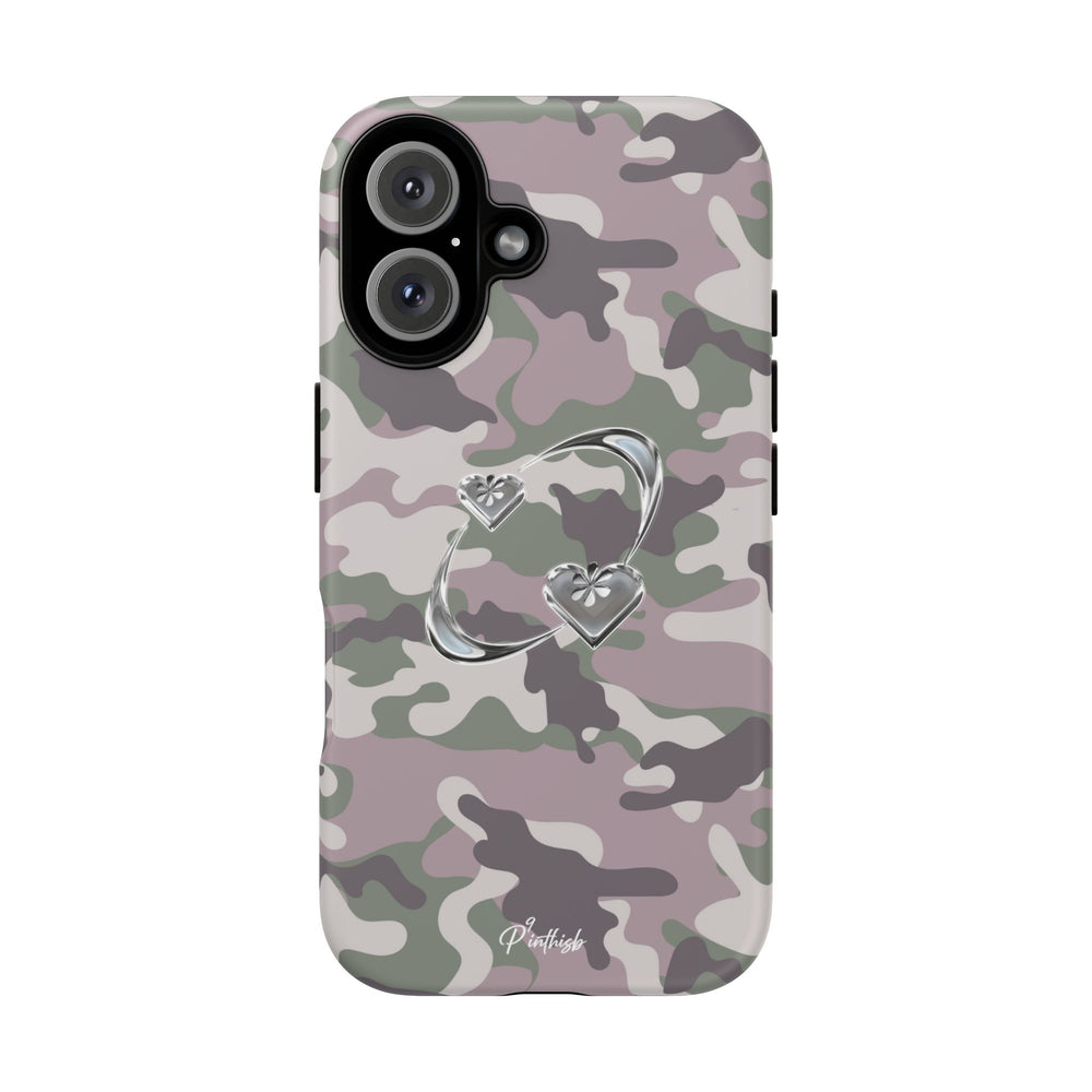 Camouflage Heart Tough Phone Case