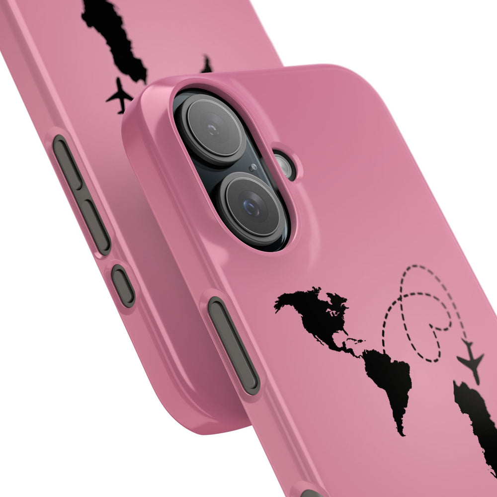 America to Albania Pink Snap Phone Case