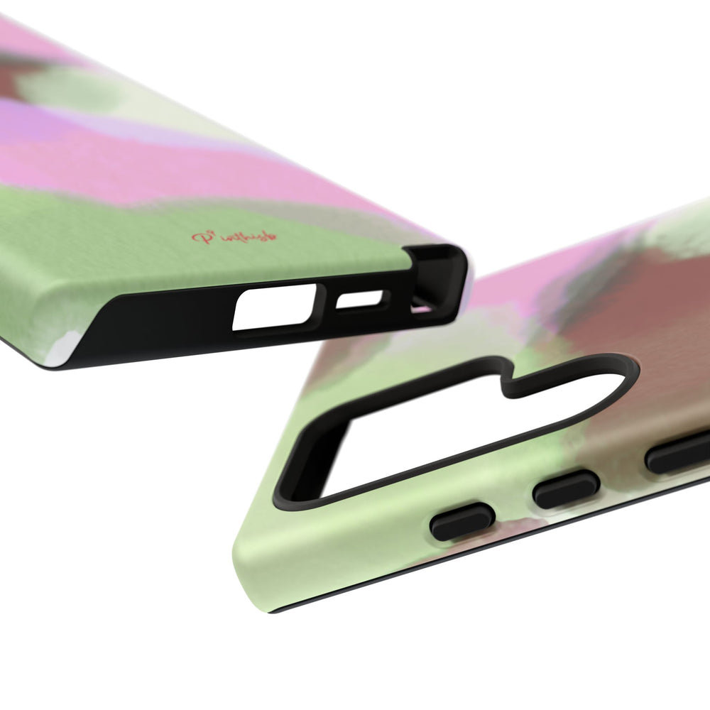 Abstract Pastel Camouflage Tough Phone Case