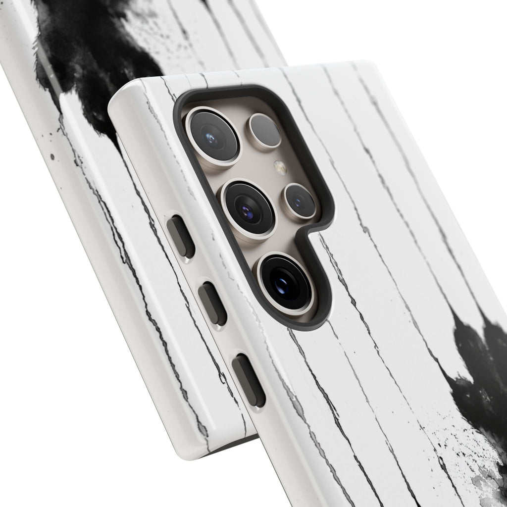 Black Ink Paw Print Tough Case