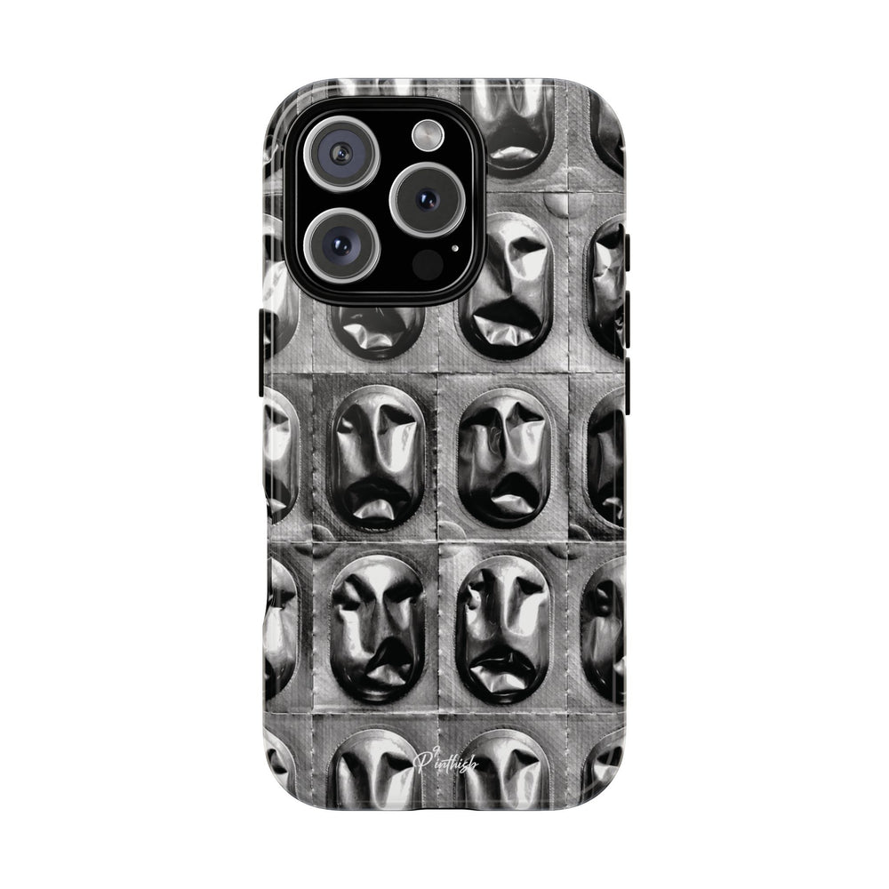 Metallic Mask Grid Tough Case
