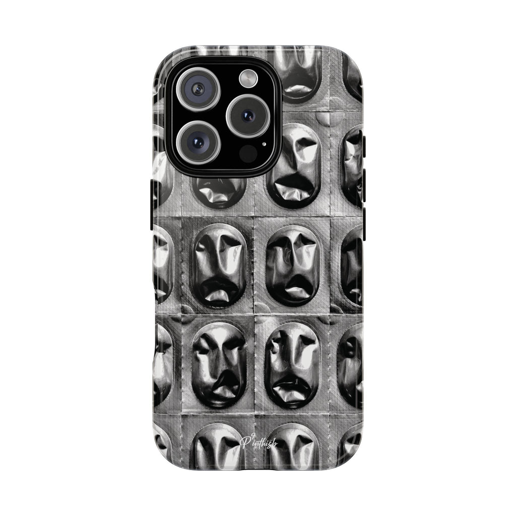 Metallic Mask Grid Tough Case
