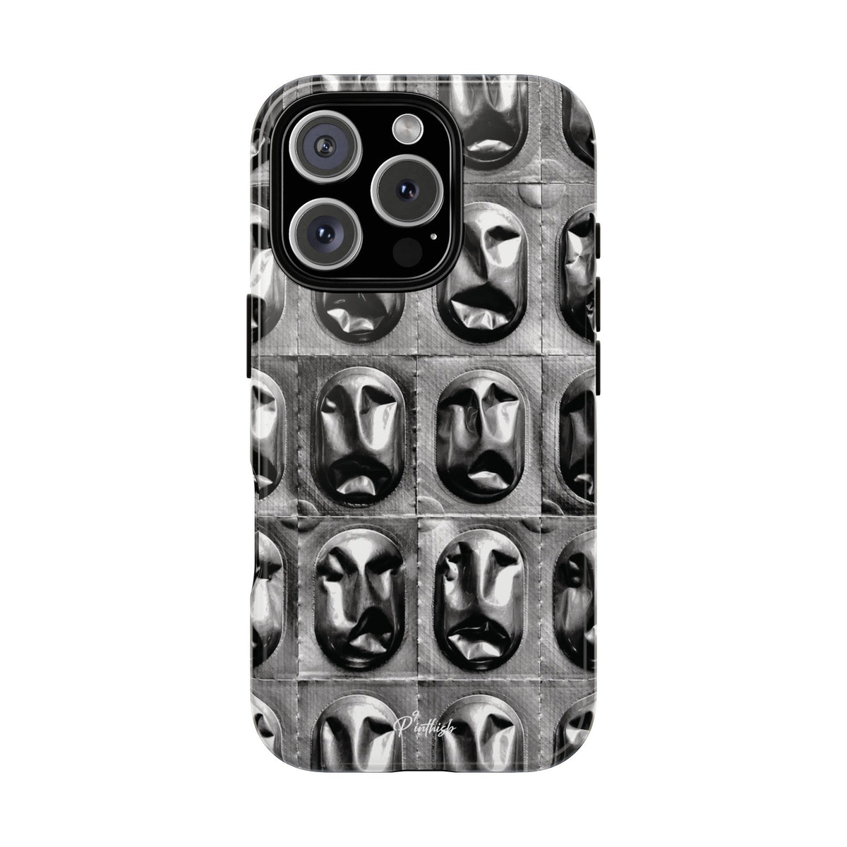 Metallic Mask Grid Tough Case