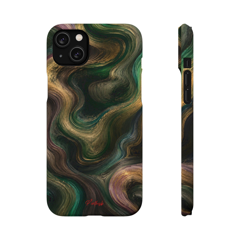 Marbled Forest Snap Phone Case