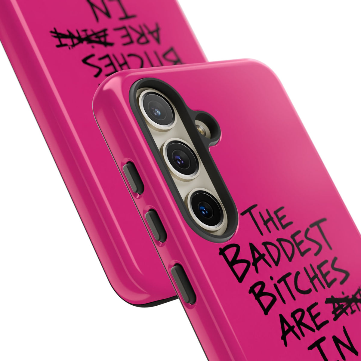 "The Baddest B*tches Are In Tropoj" Hot Pink Case