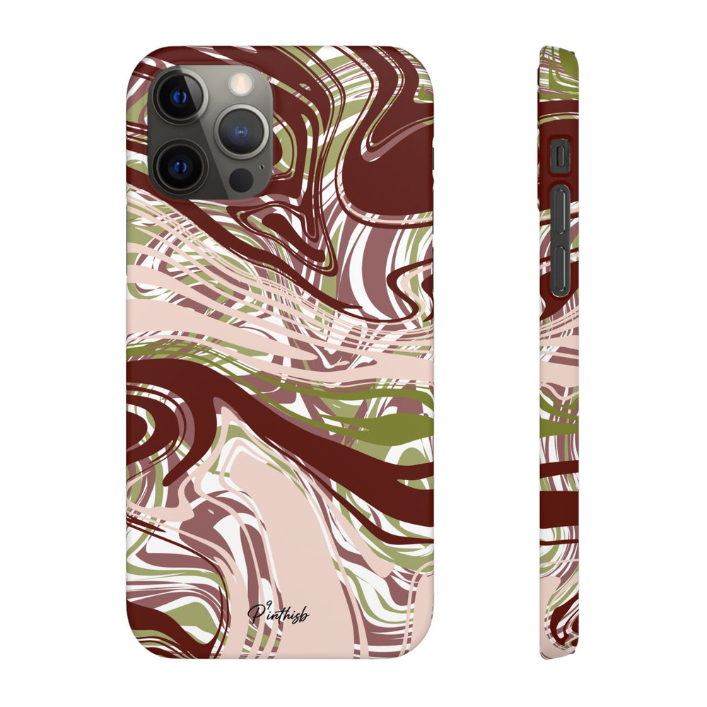 Abstract Marbled Snap Phone Case