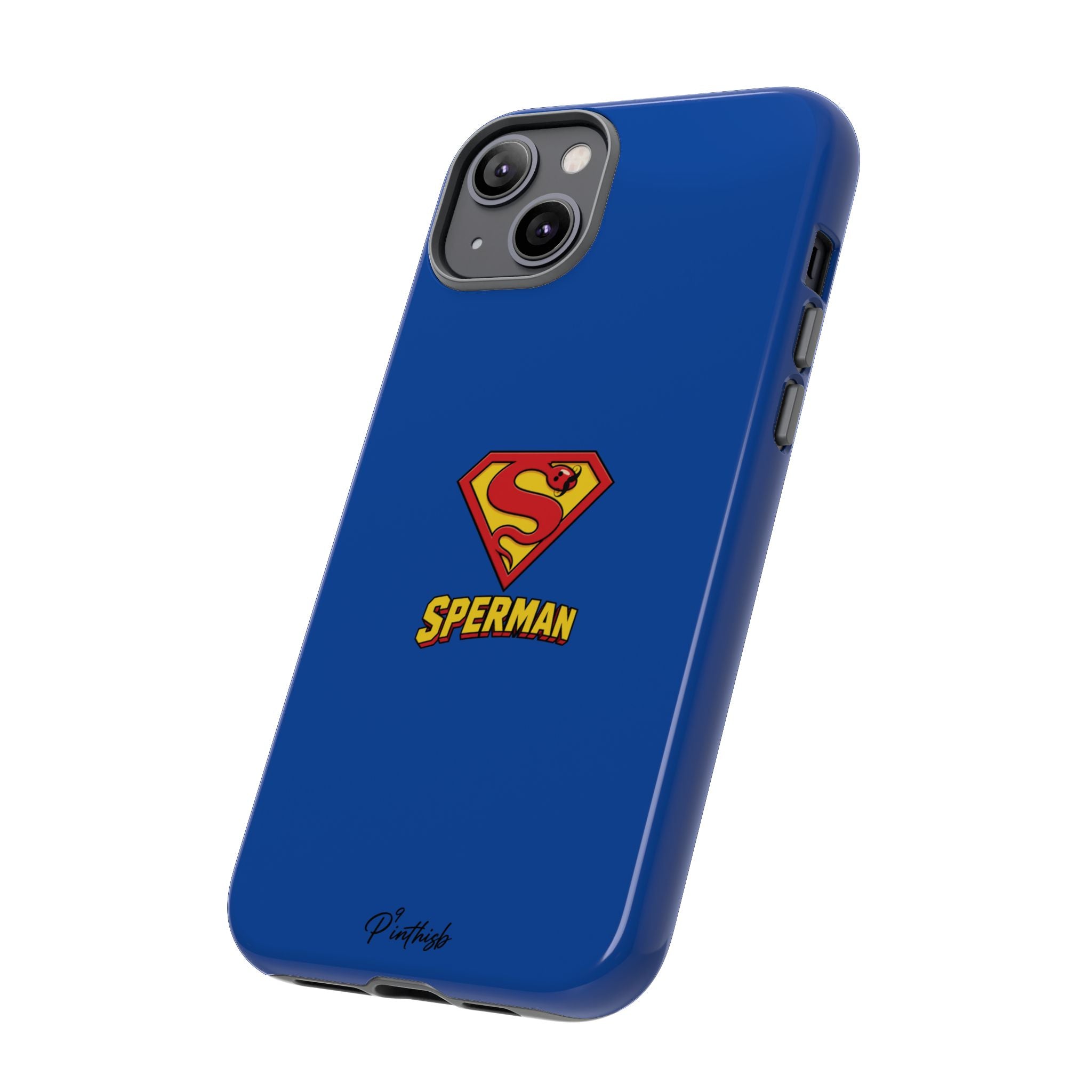 "SPERMAN" Parody Logo Tough Phone Case