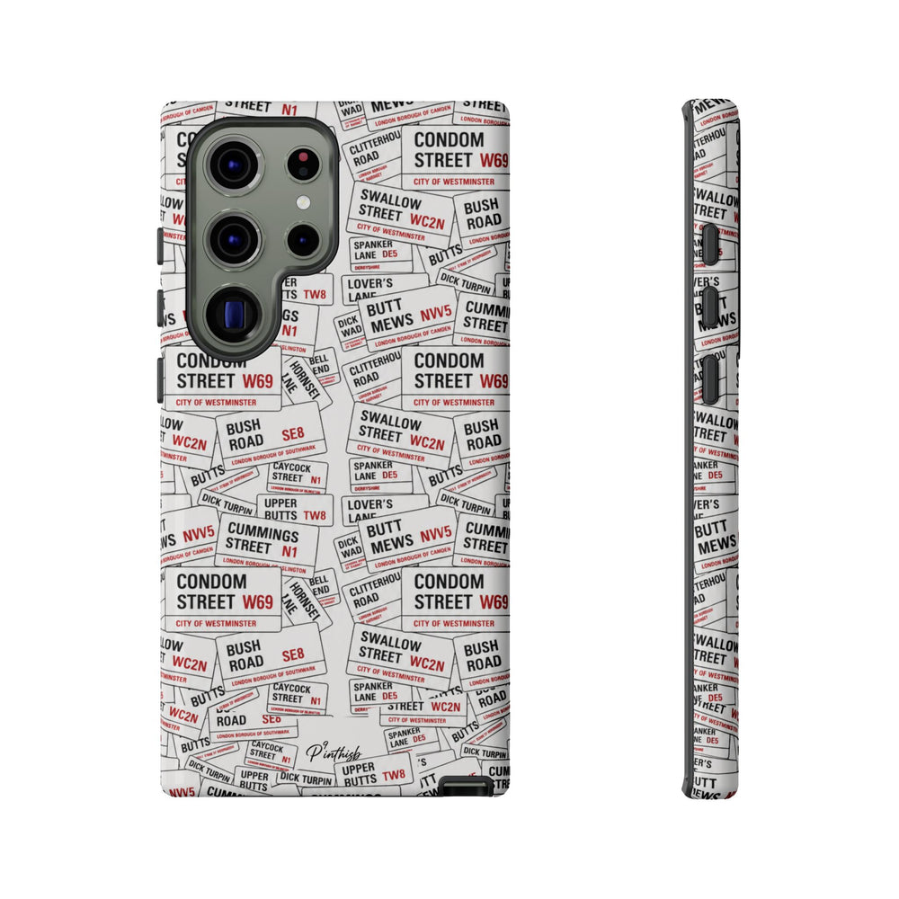 Cheeky London Street Signs Phone Case