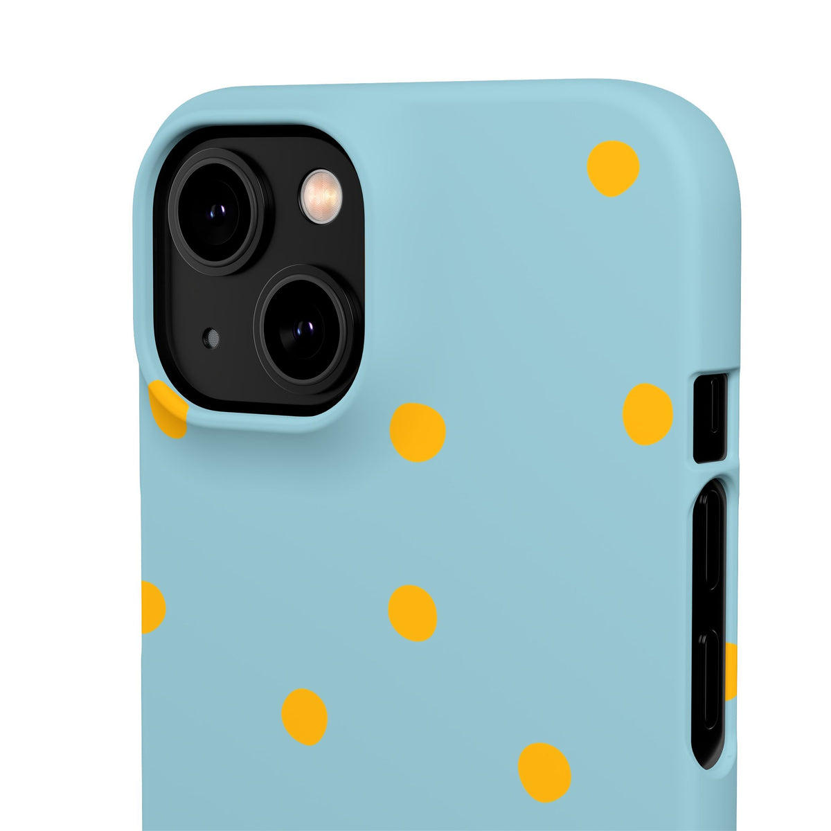 Blue & Yellow Polka Dot Snap Phone Case