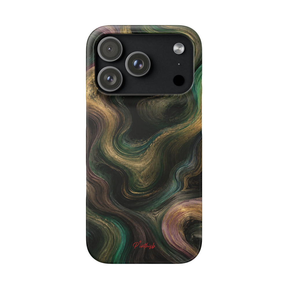 Marbled Forest Snap Phone Case