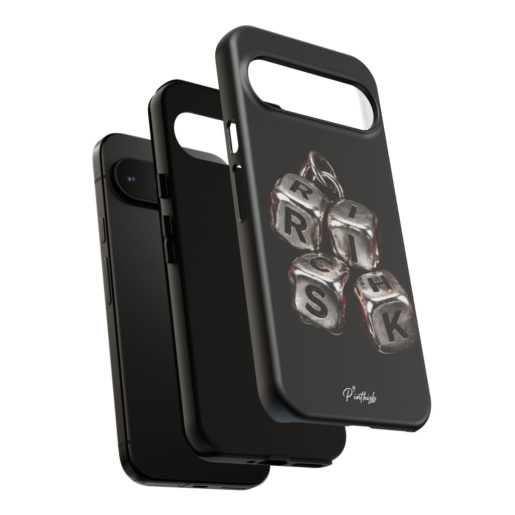 Metallic Dice 'RISK' Phone Case