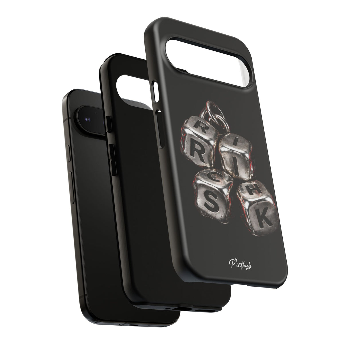 Metallic Dice 'RISK' Phone Case
