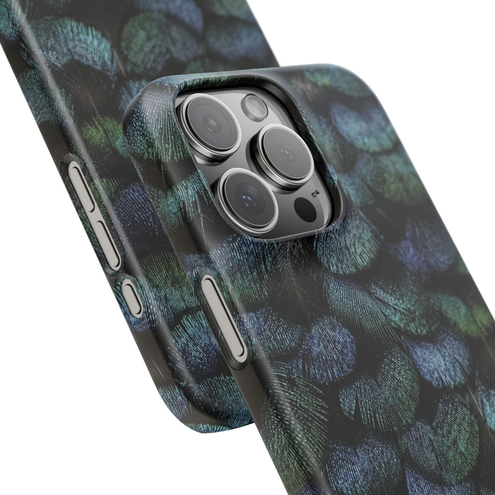 Iridescent Feather Snap Case