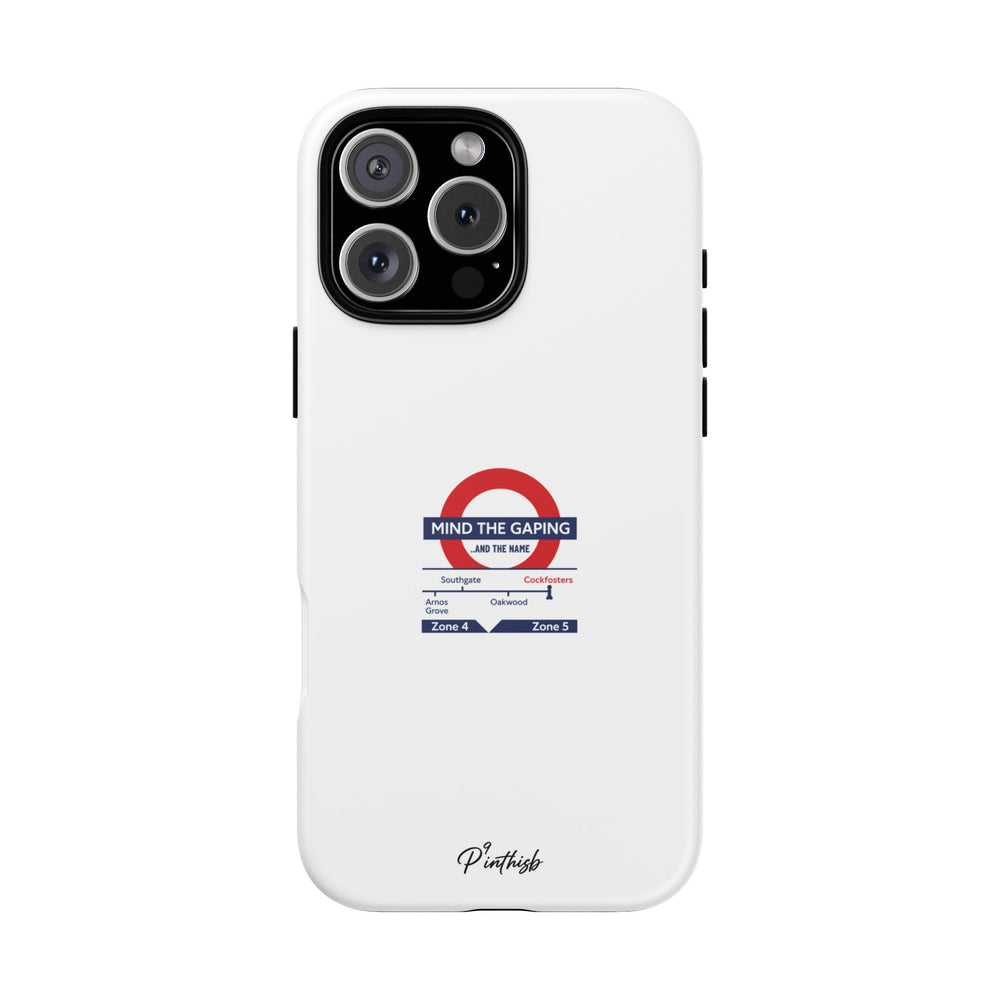 "Mind the Gaping" London Tube Parody Phone Case