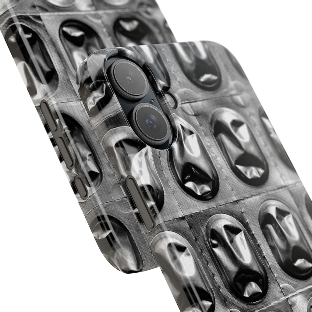 Metallic Mask Grid Snap Case