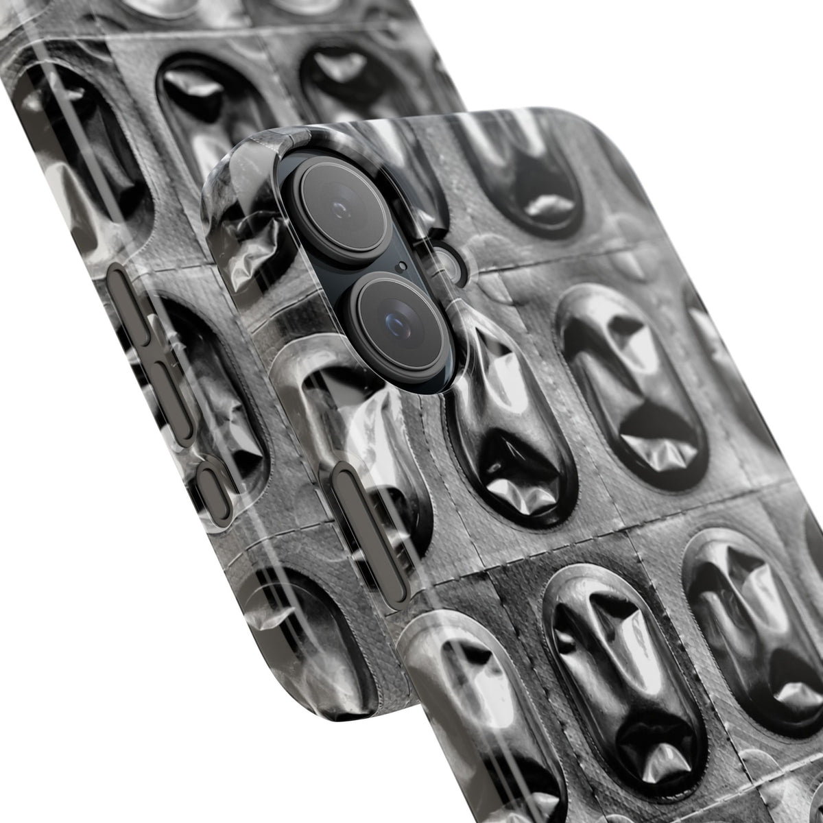 Metallic Mask Grid Snap Case