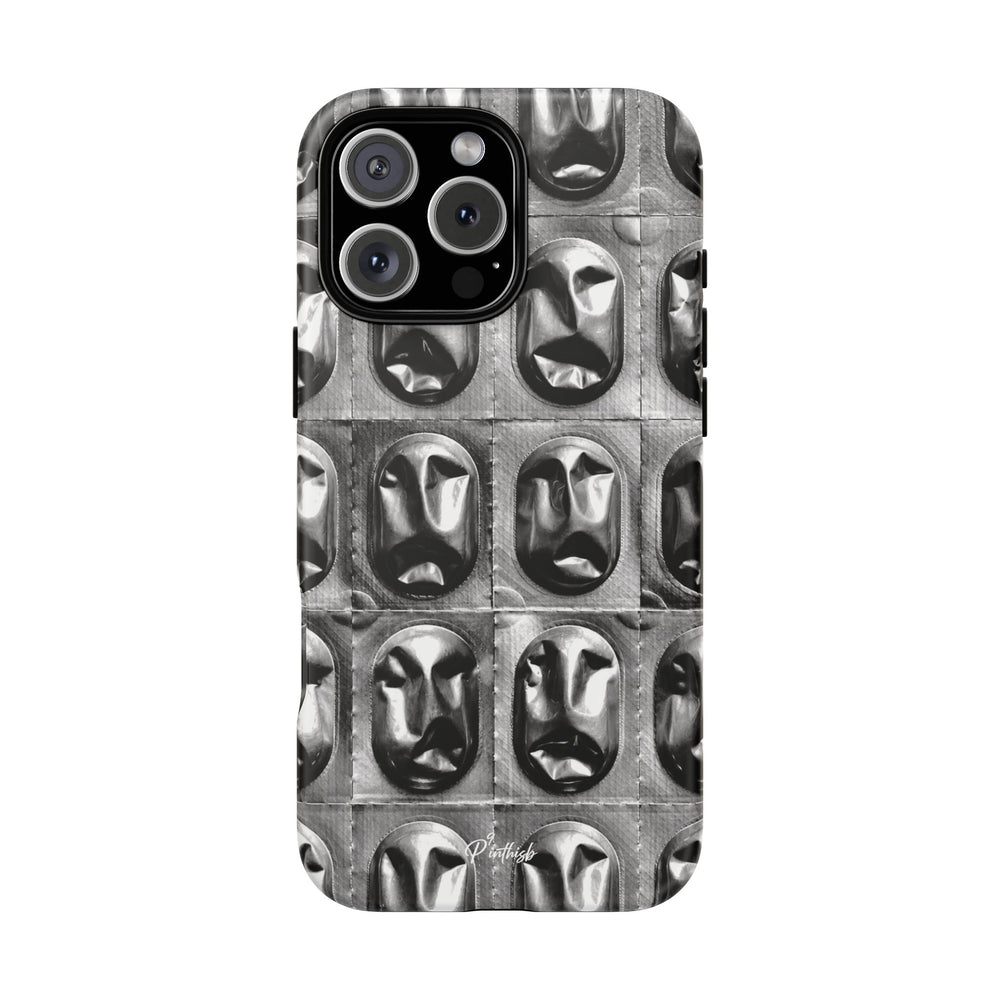 Metallic Mask Grid Tough Case