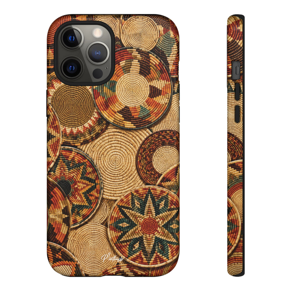 Bohemian Woven Basket Pattern Tough Case