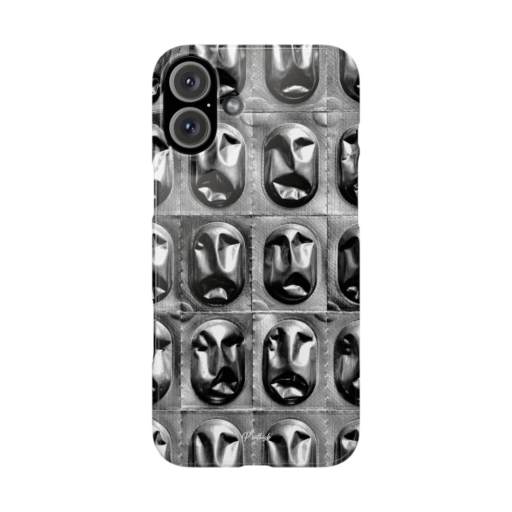 Metallic Mask Grid Snap Case