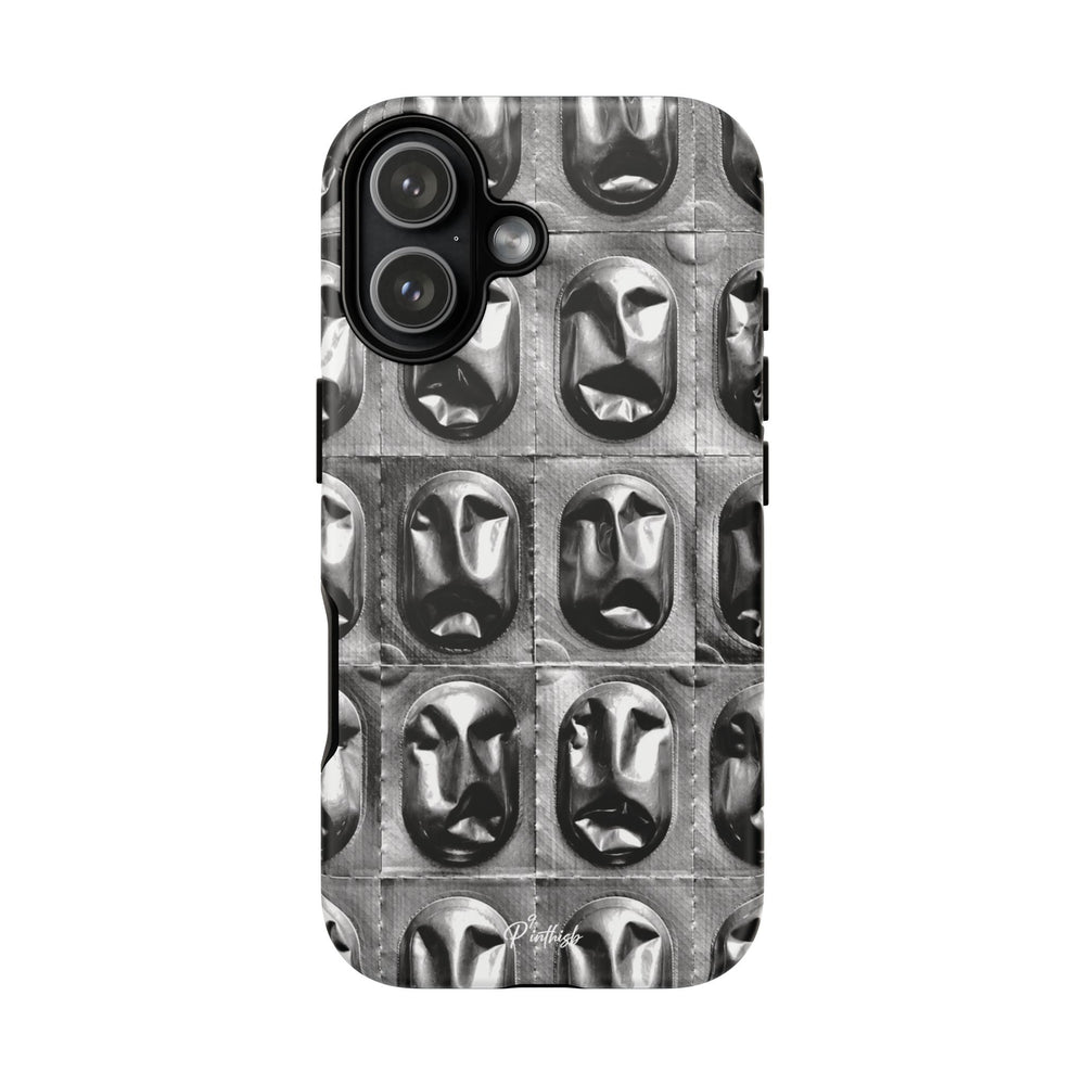 Metallic Mask Grid Tough Case