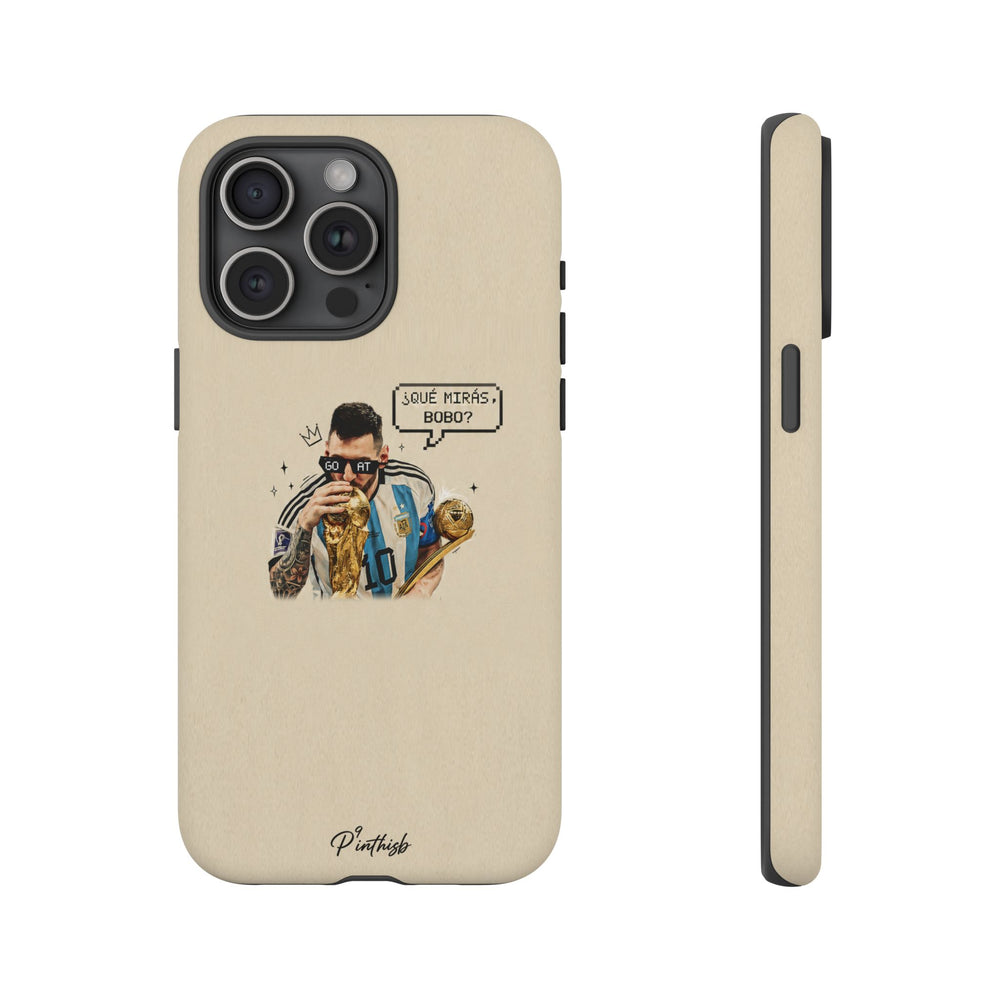 "G.O.A.T" Messi Tough Phone Case