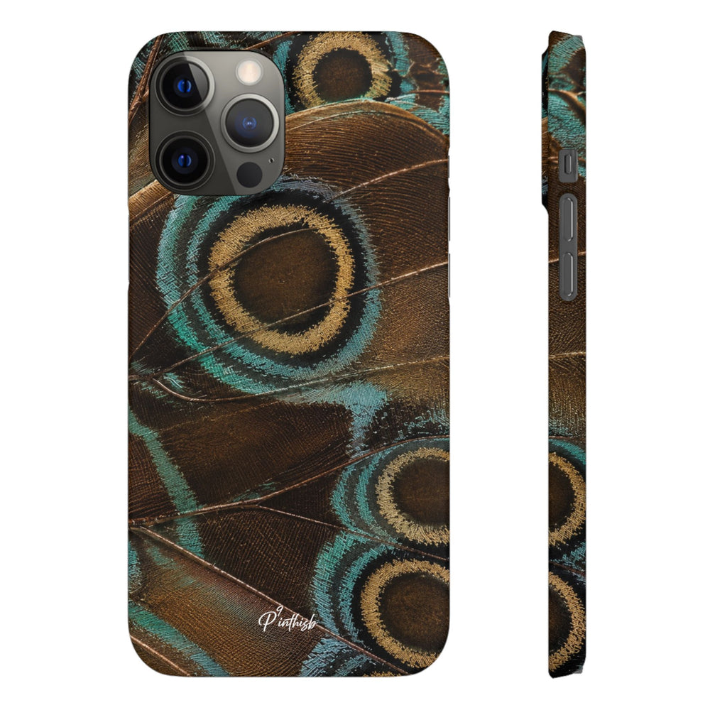 Peacock Feather Pattern Snap Case