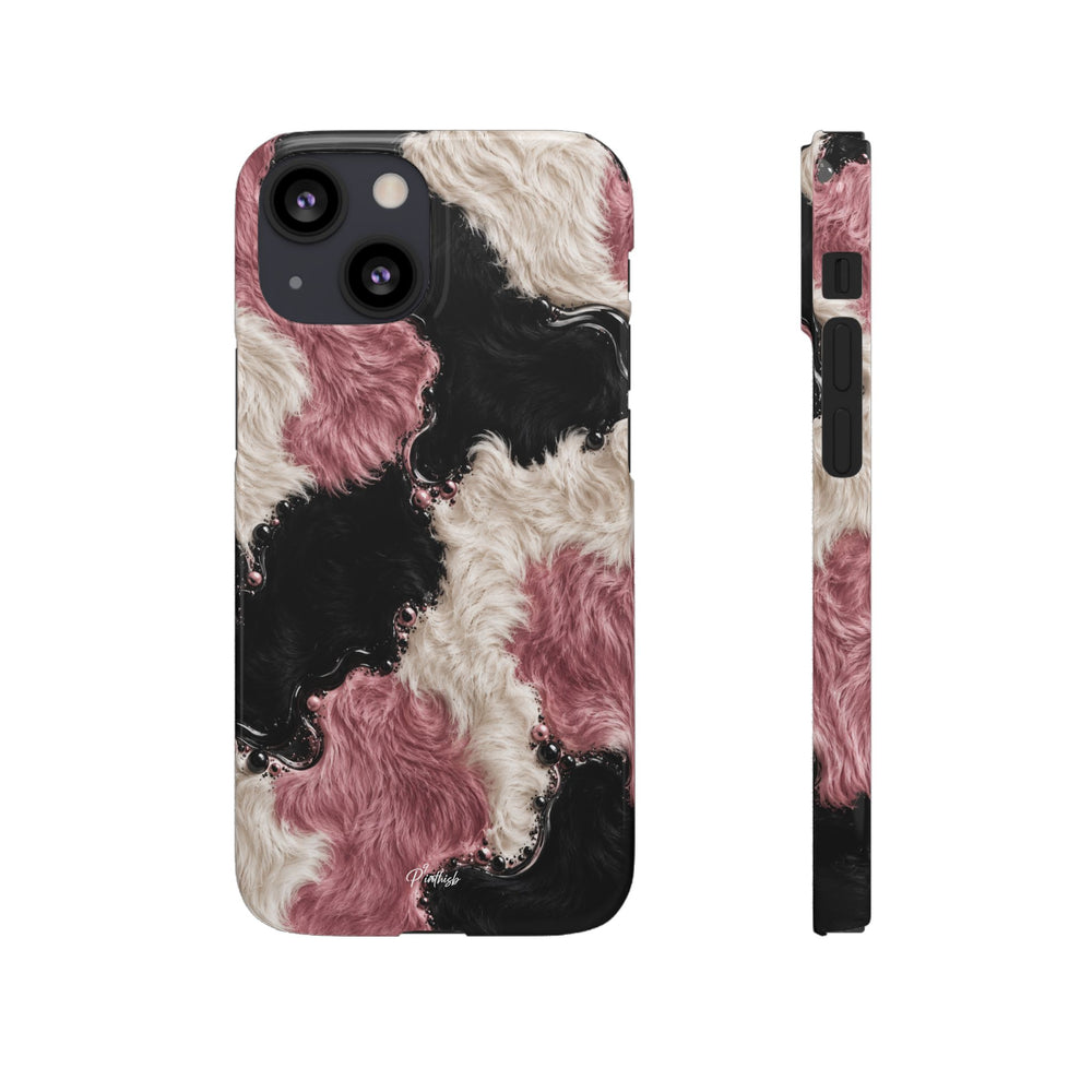 Cow Print Swirl Snap Case