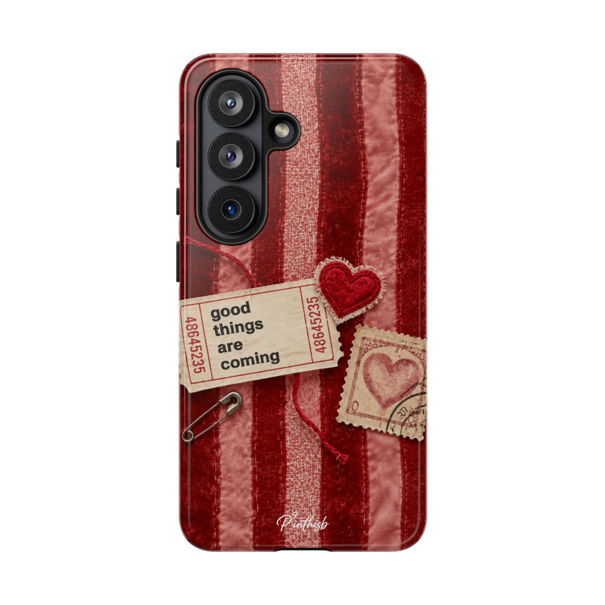 “Good Things Are Coming” Red Phone Case