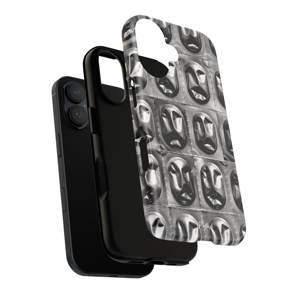 Metallic Mask Grid Tough Case