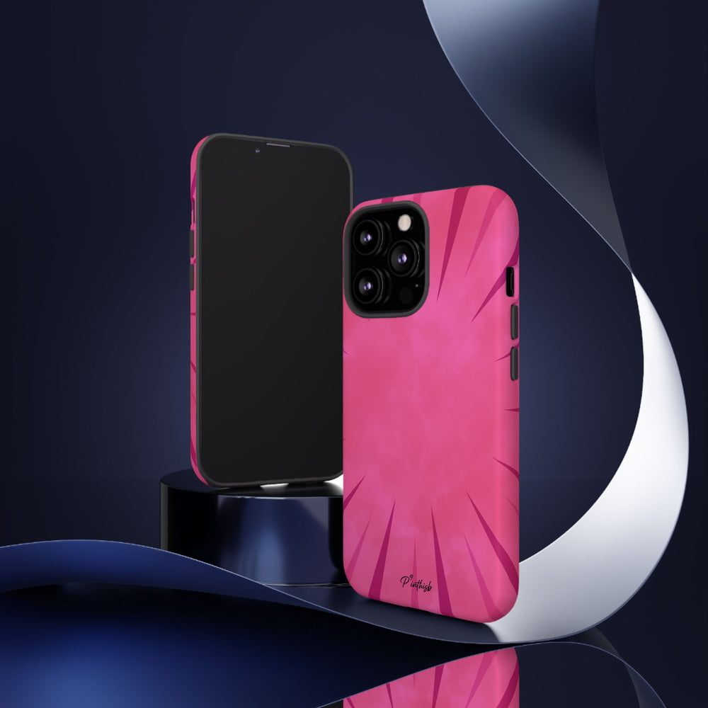 Pink Burst Tough Phone Case