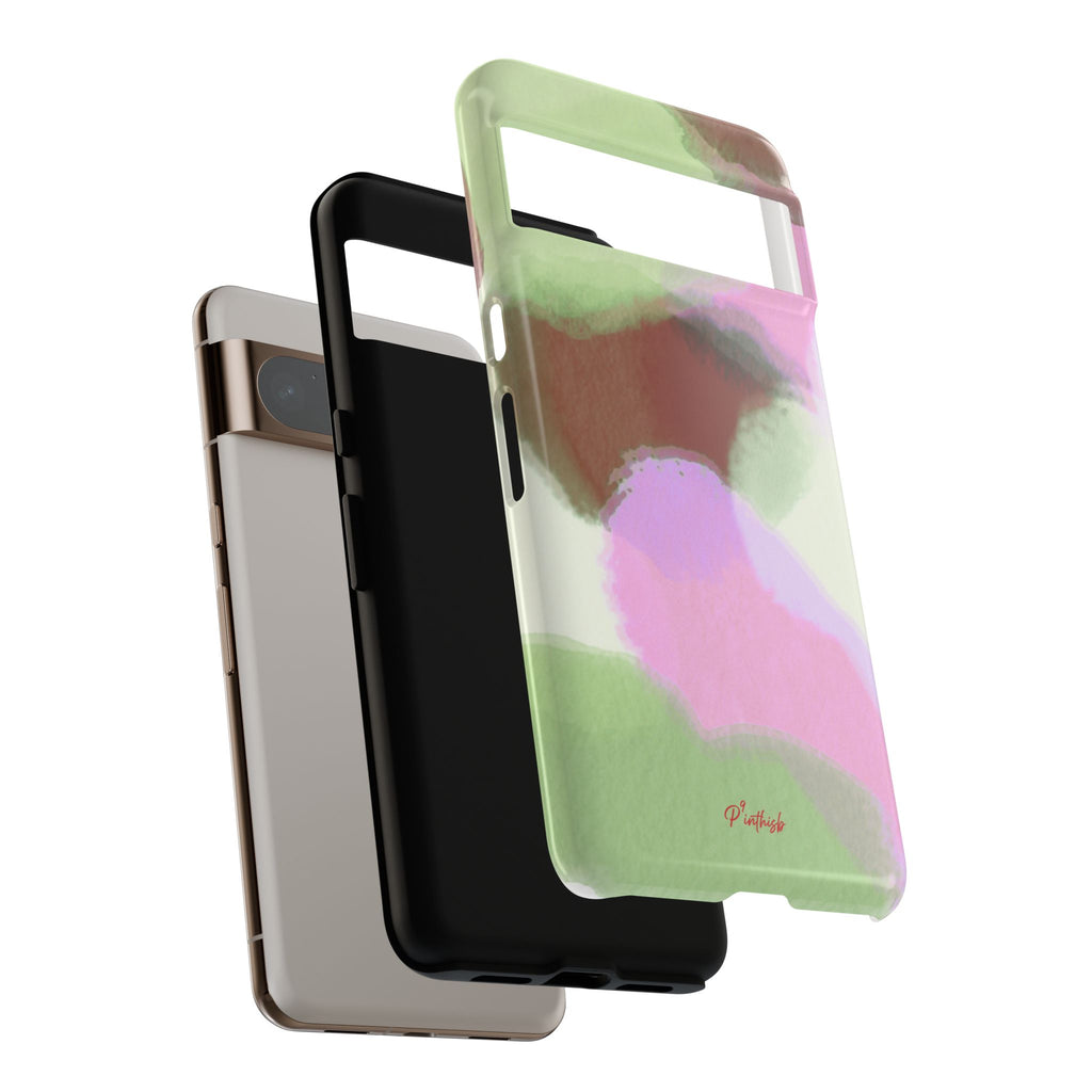 Abstract Pastel Camouflage Tough Phone Case