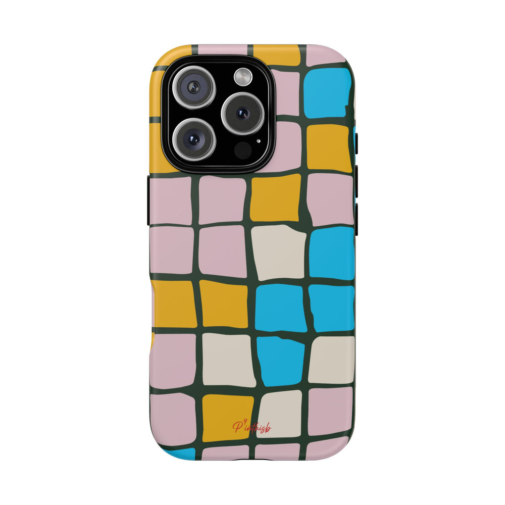 Color Grid Tough Phone Case