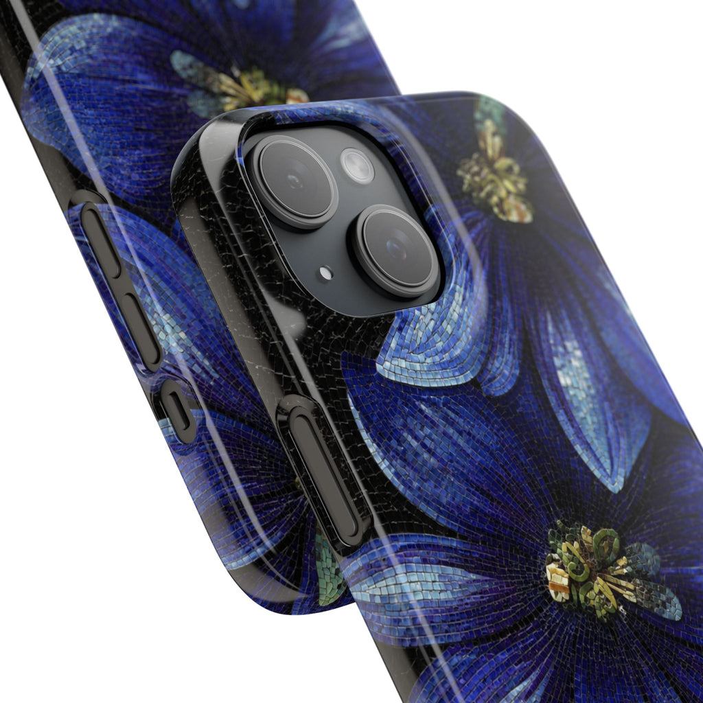 Blue Floral Snap Case