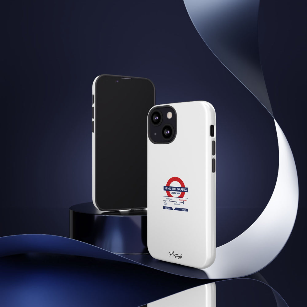 "Mind the Gaping" London Tube Parody Phone Case