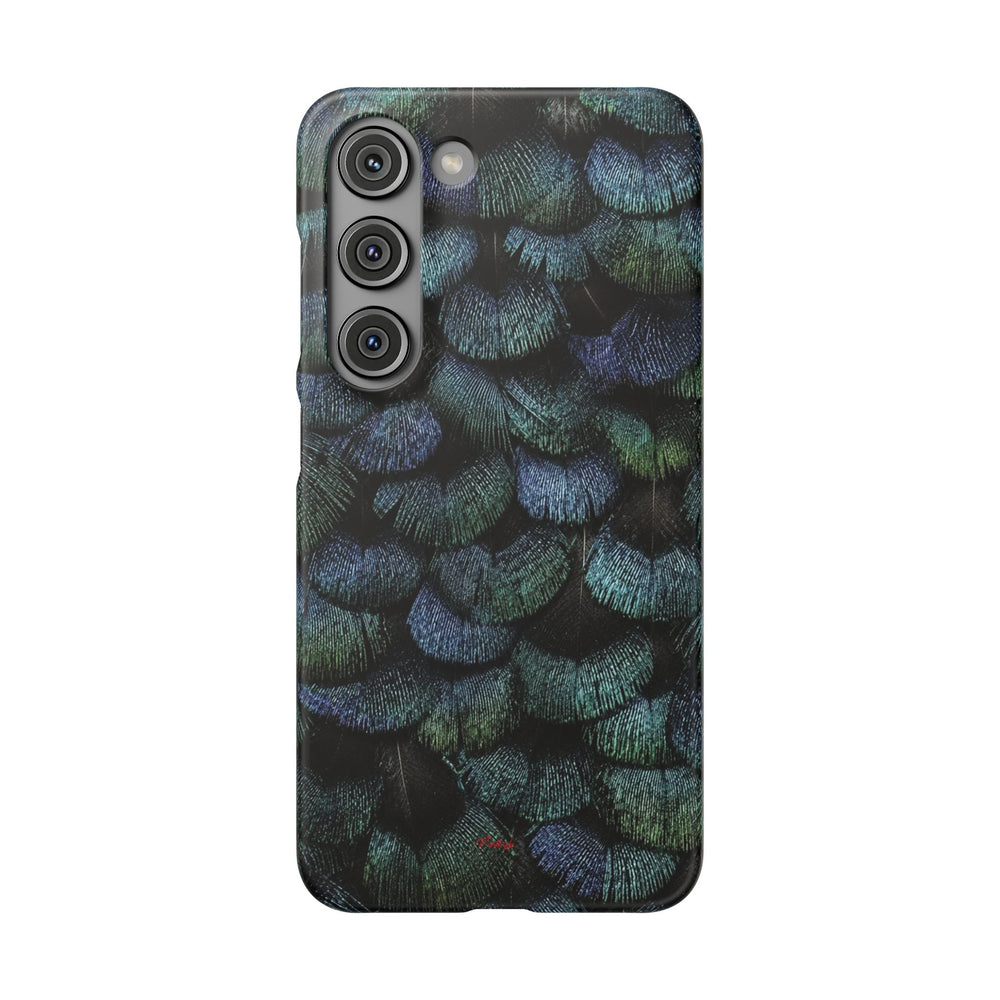 Iridescent Feather Snap Case