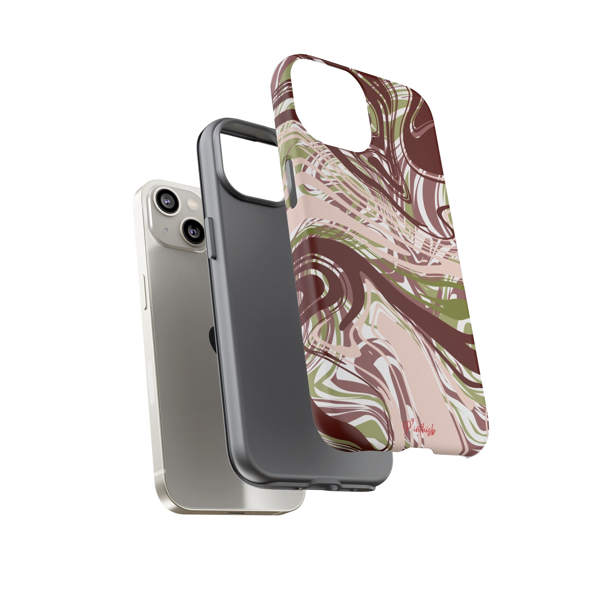 Abstract Marbled Tough Phone Case