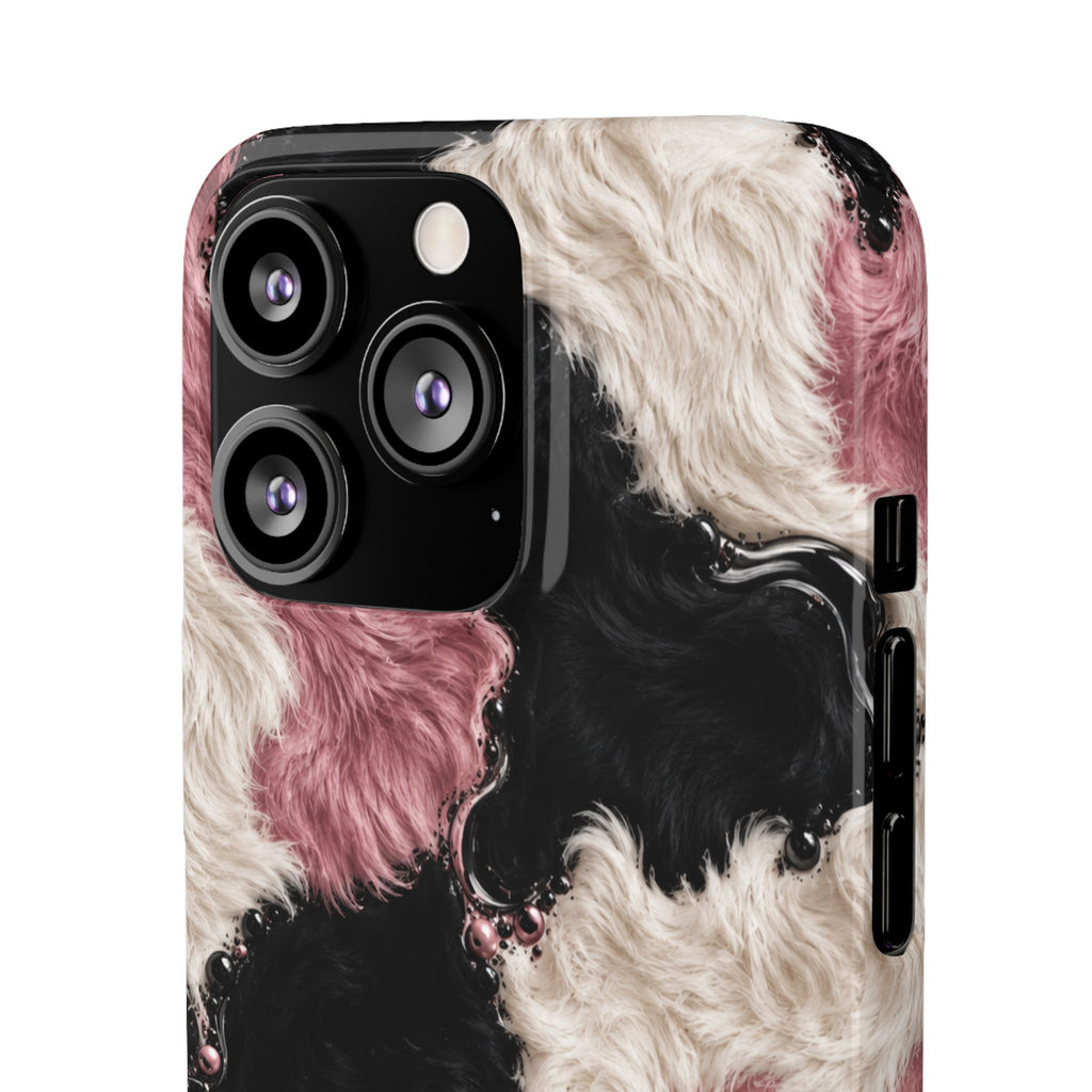 Cow Print Swirl Snap Case