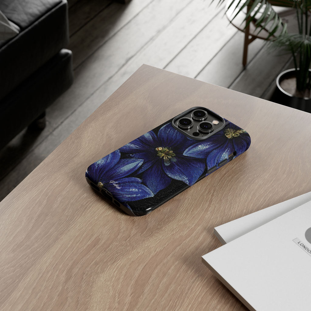 Blue Floral Tough Case