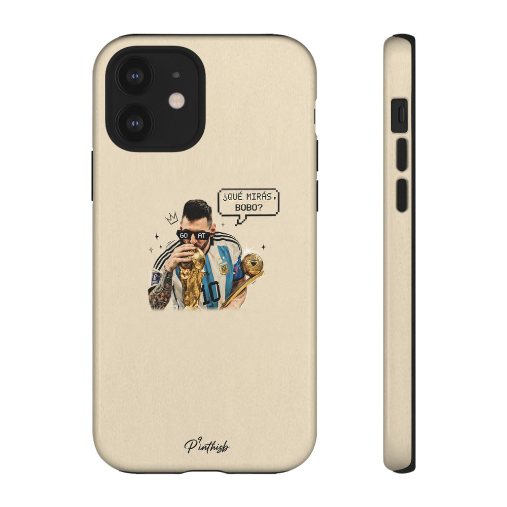 "G.O.A.T" Messi Tough Phone Case
