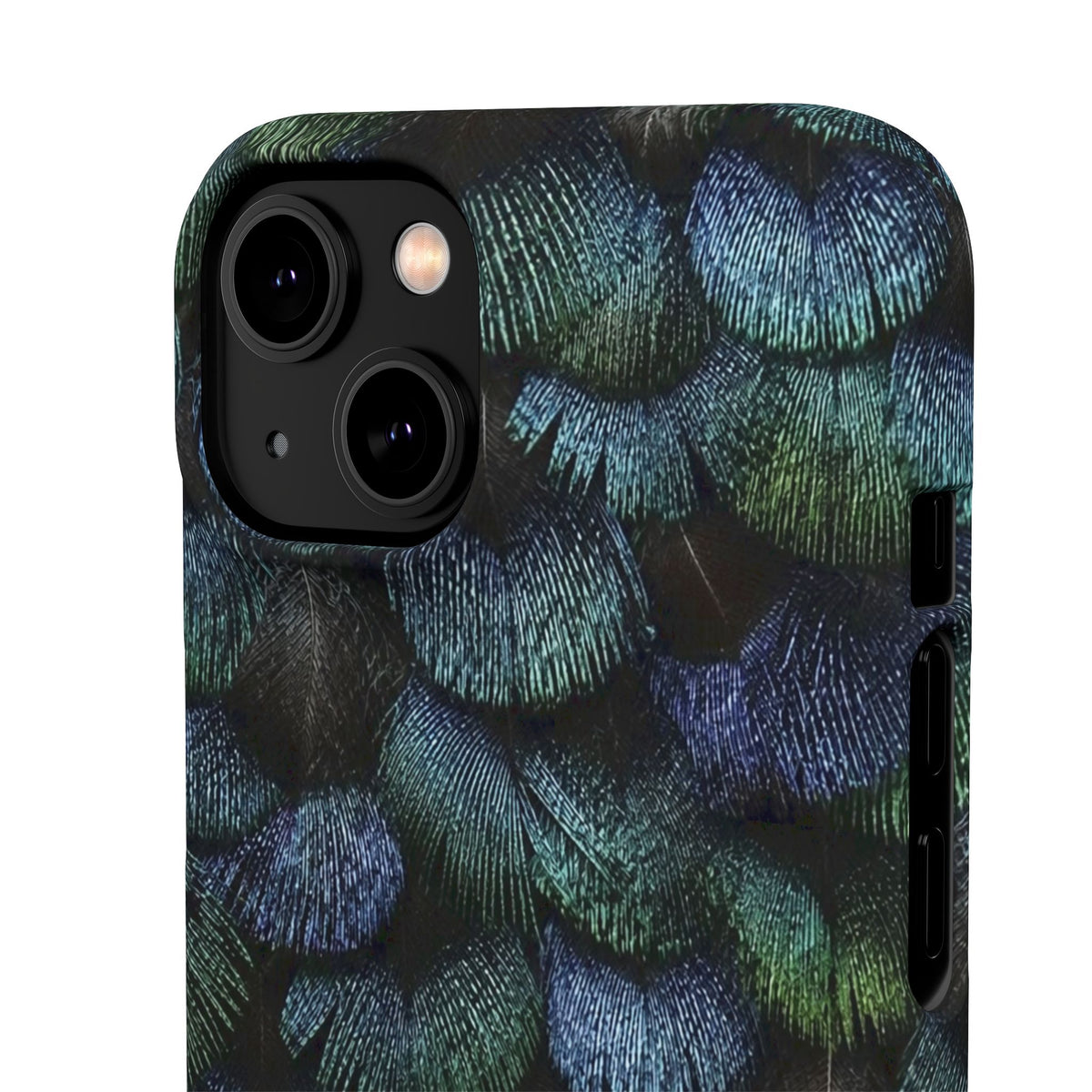 Iridescent Feather Snap Case