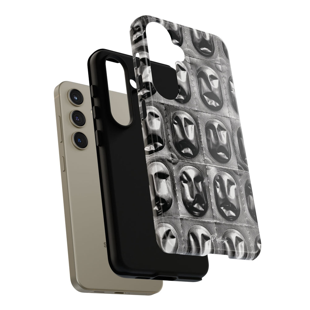 Metallic Mask Grid Tough Case