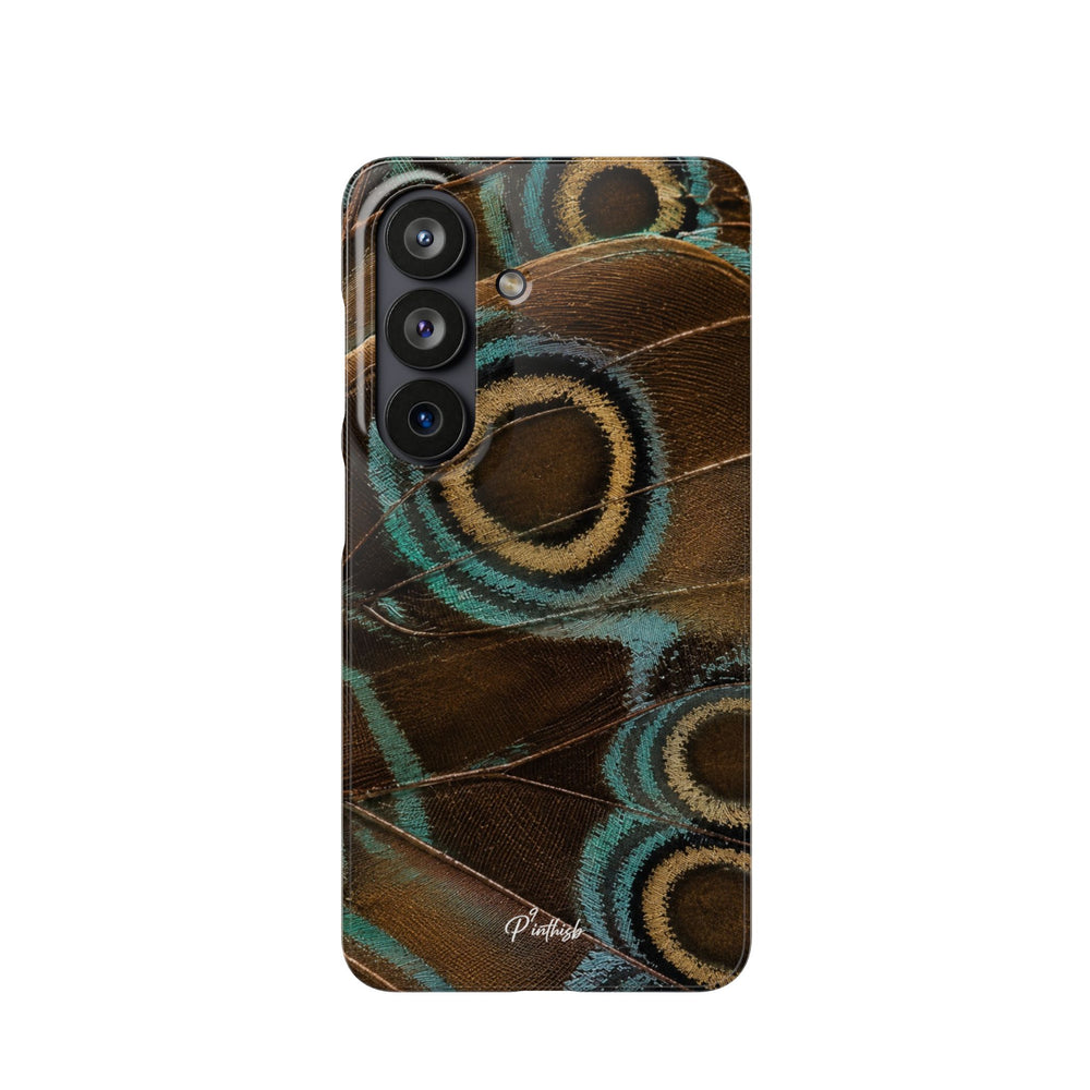 Peacock Feather Pattern Snap Case