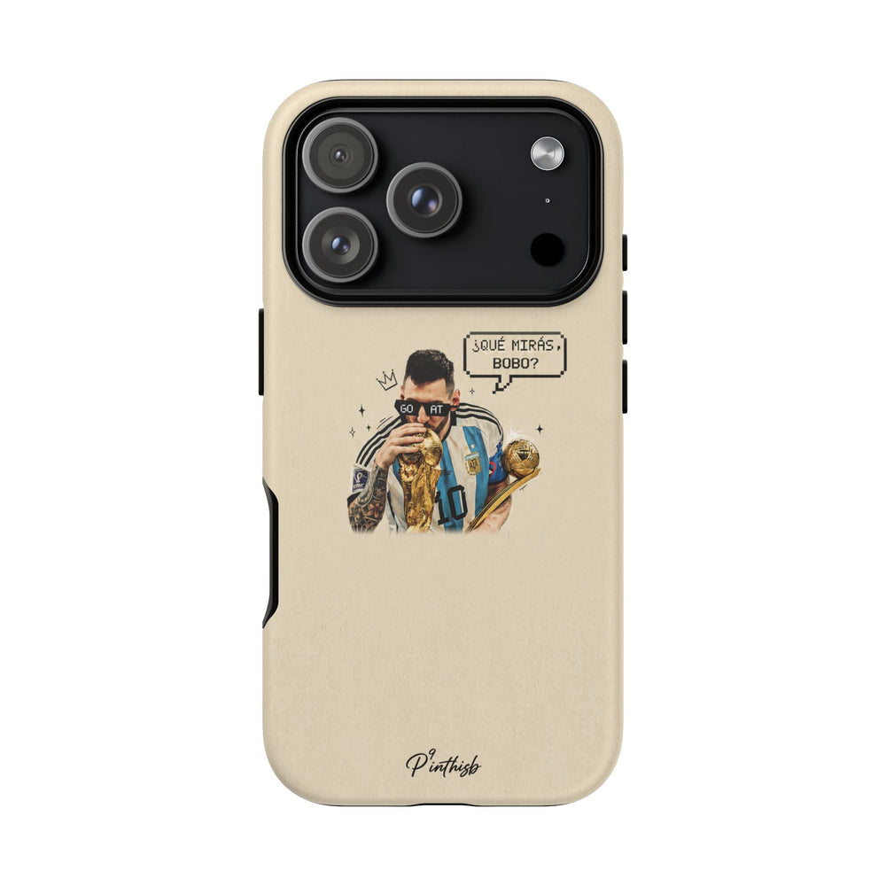 "G.O.A.T" Messi Tough Phone Case