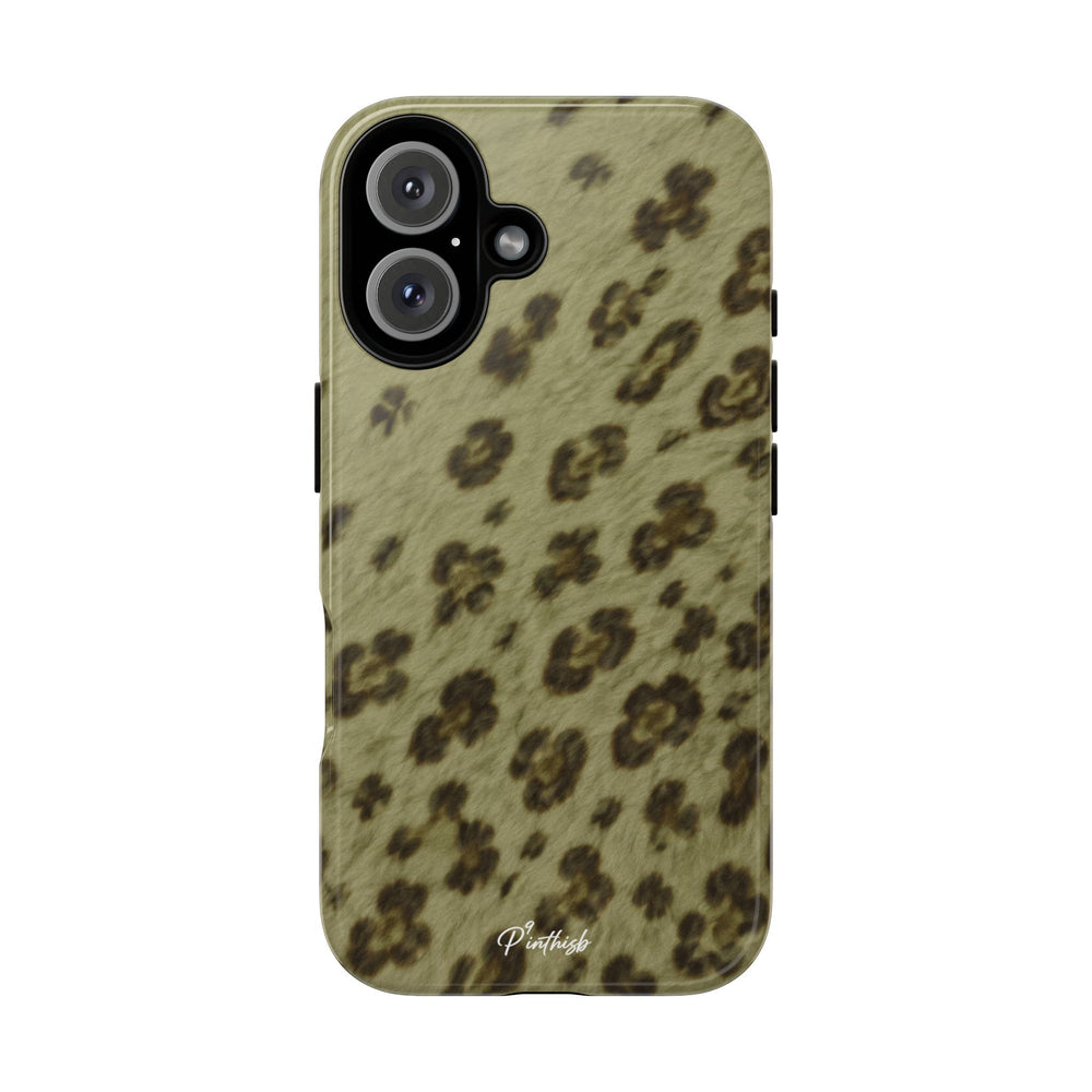 Olive Leopard Print Tough Case