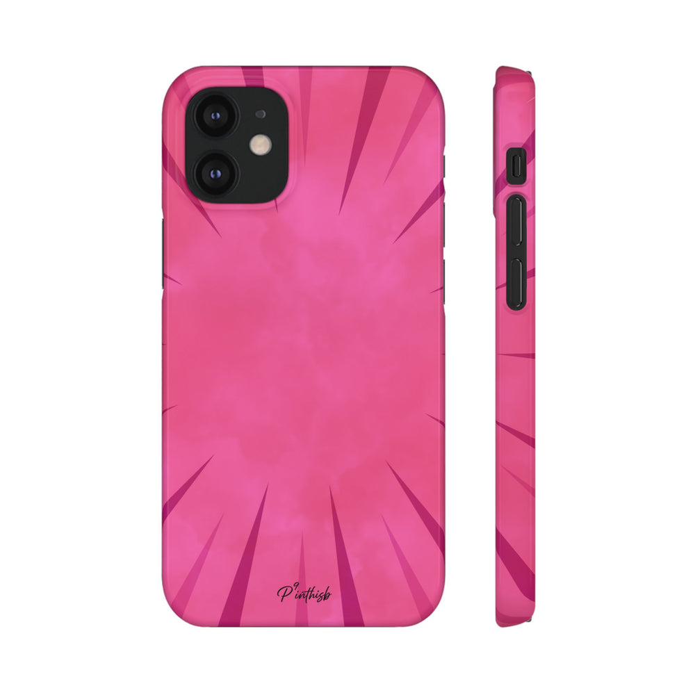 Pink Burst Snap Phone Case
