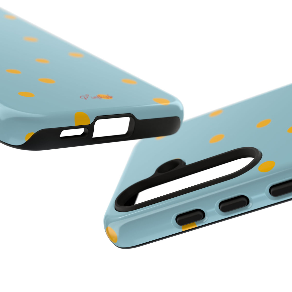 Blue & Yellow Polka Dot Tough Phone Case