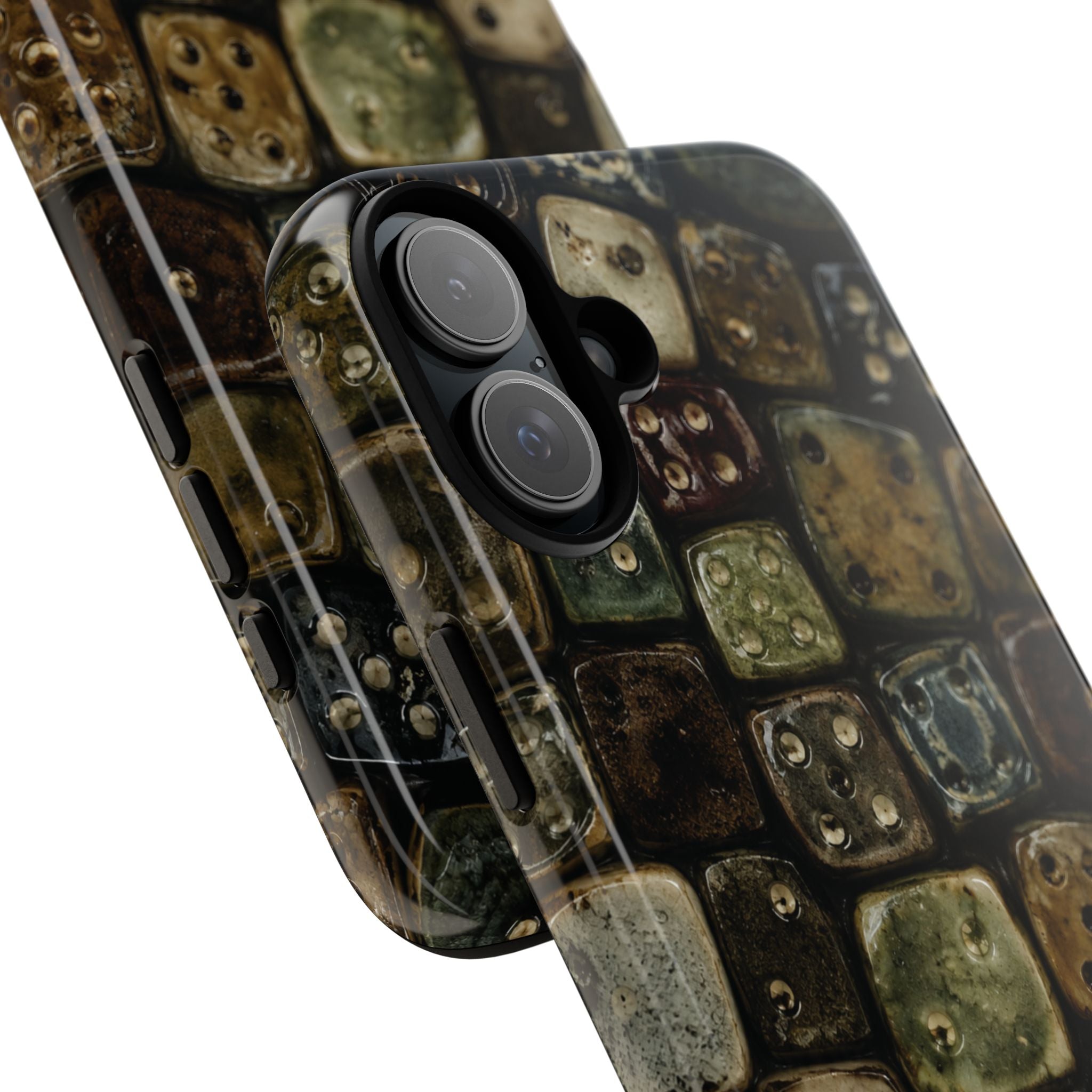 Vintage Dice Tile Phone Case
