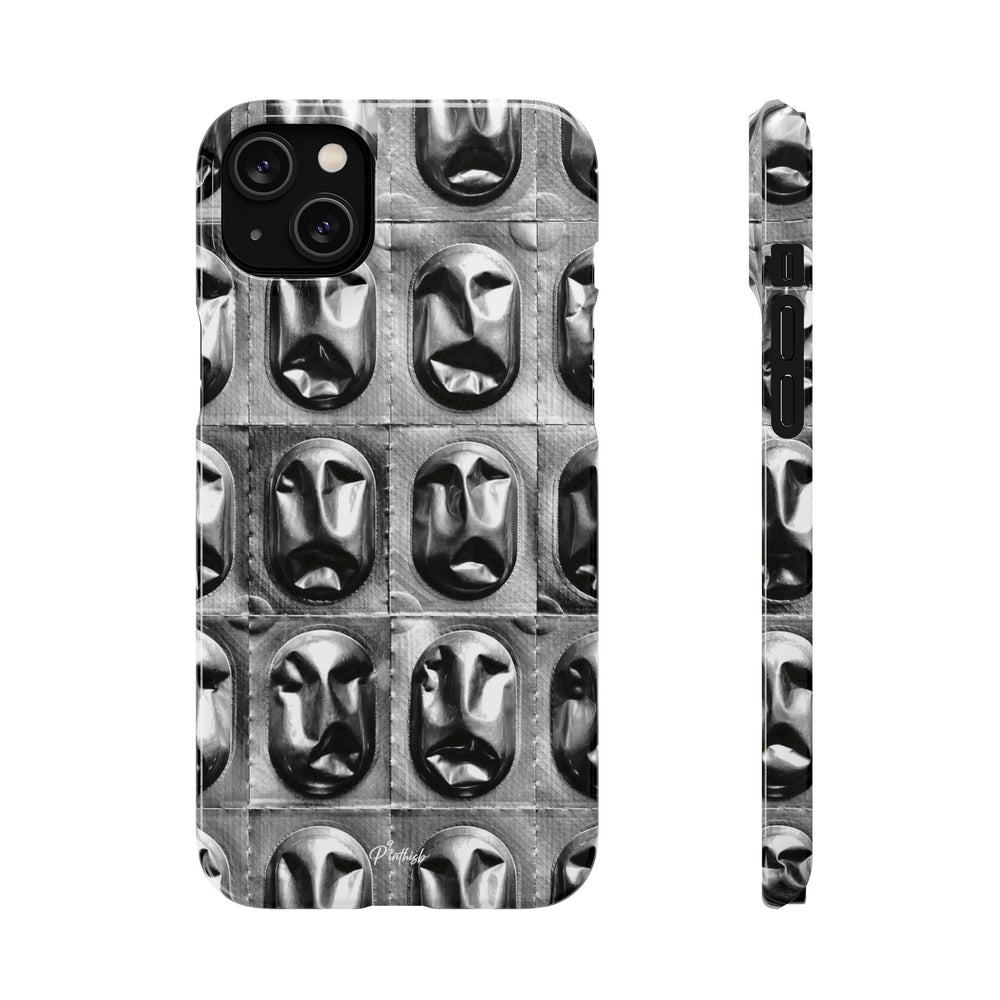 Metallic Mask Grid Snap Case