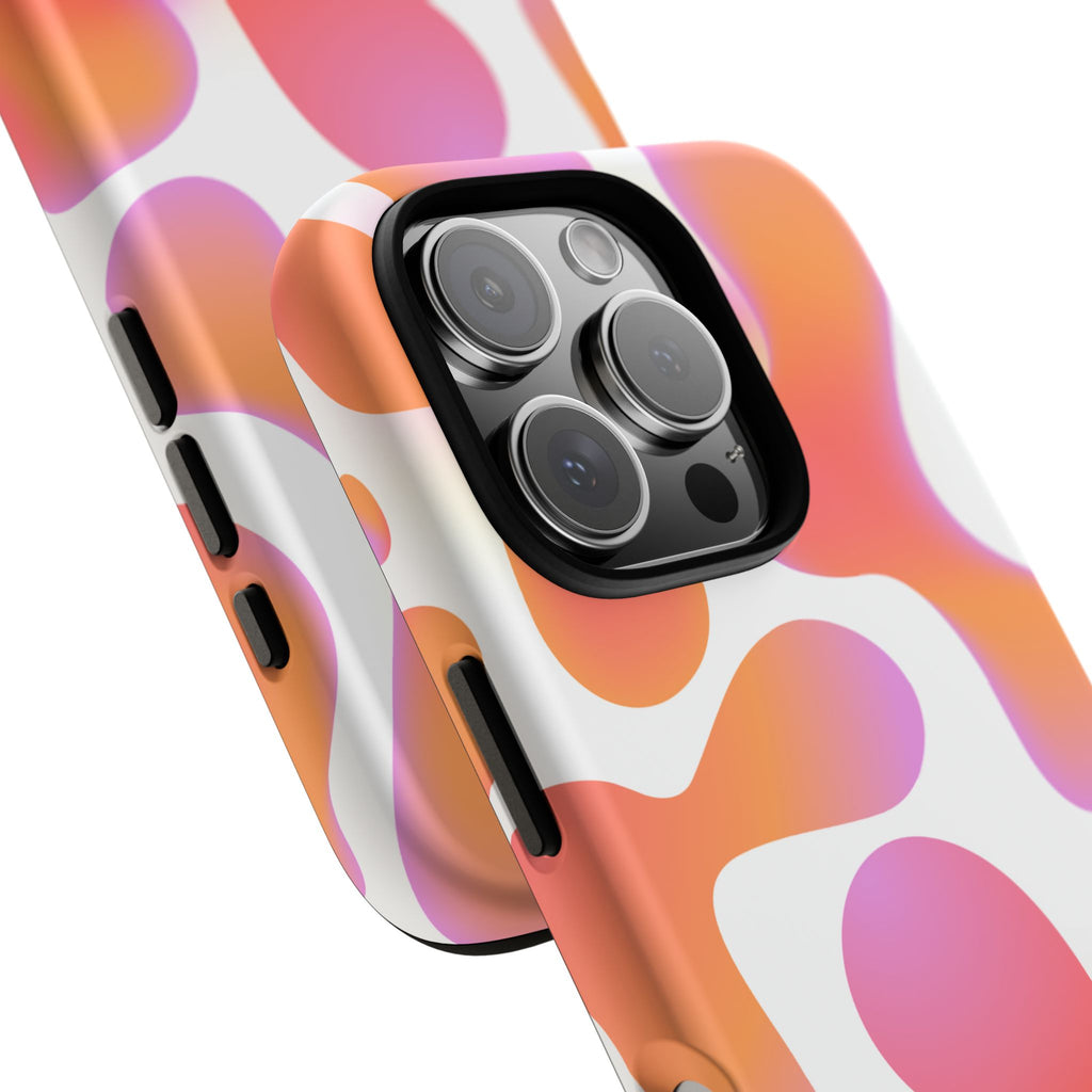 Abstract Orange Pink Camouflage Tough Phone Case